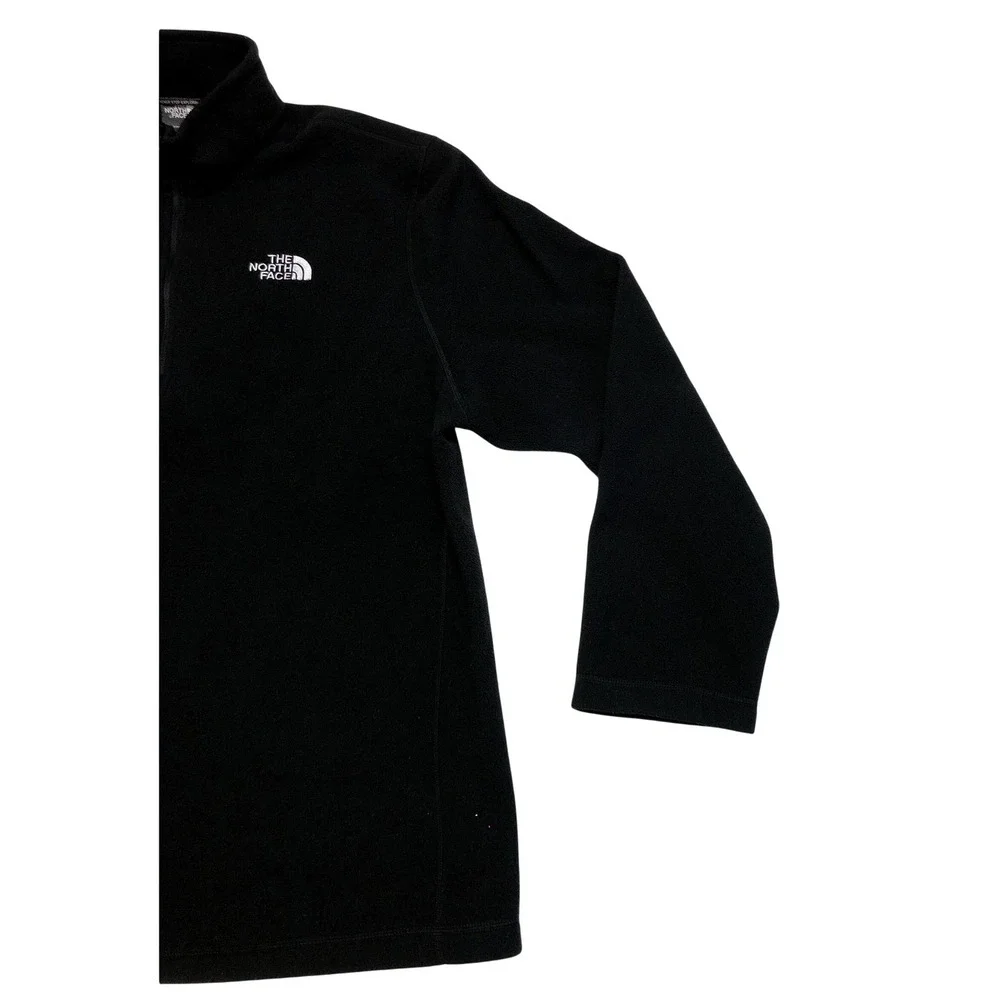 The North Face Mens XL Black Quarter Zip Fleece Pullover Mock Neck Jacket